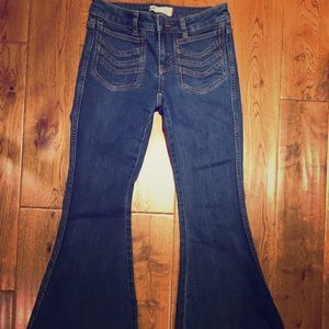 Free People super flare denim jeans